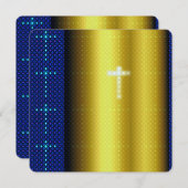 Baptême Christening Invitation (Devant / Derrière)