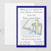 Baptême, Confirmation Célébration Invitation (Devant / Derrière)