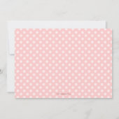 Baptême croisé rose doux Invitation au baptême (Dos)