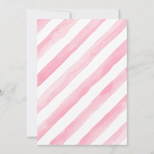 Baptême d'ange mignon invitation (Dos)