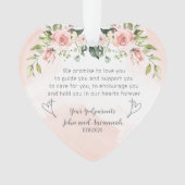 Baptême de baptême de bébé Ornement de fille (devant)