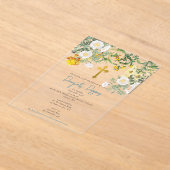 Baptême de baptême orthodoxe grecque Invitation de (Poser)