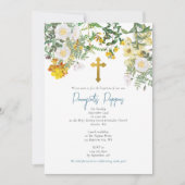 Baptême de baptême orthodoxe grecque Invitation de (Devant)