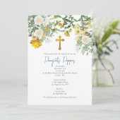 Baptême de baptême orthodoxe grecque Invitation de (Debout devant)