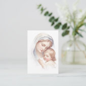 Baptême de bébé catholique Souvenir Carte Sainte (Debout devant)