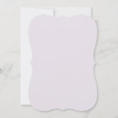 Baptême de cadre Lilac floral Invitation (Dos)