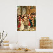 Baptême de Clovis - Poster des Beaux-Arts de Saint (Cuisine)