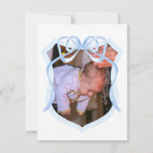 Baptême de crête de mât bleu clair Carte de remerc (Devant)