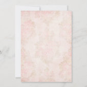 Baptême de fille et 1er Invitations d'anniversaire (Dos)