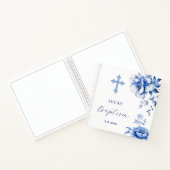 Baptême de fleurs bleues Livre d'invité (Intérieur)