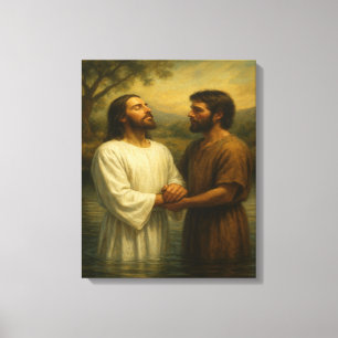 Baptême de Jésus™ LDS Mur Art toile