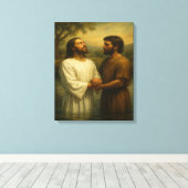 Baptême de Jésus™ LDS Mur Art toile (Insitu (Plancher de Bois))