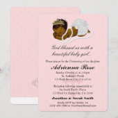 Baptême de la petite fille Invitations de baptême (Devant / Derrière)