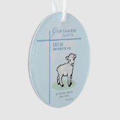 Baptême de l'arrière-petit-fils Agneau Bleu Person (devant)
