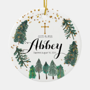 Baptême de Noël Ornement de Dieu