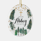 Baptême de Noël Ornement de Dieu béni (Droite)