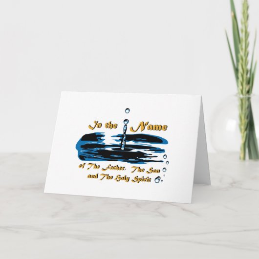 Baptême de père, de fils, et de carte de (Devant)