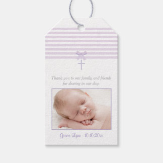 Baptême de photo Favoriser étiquette cadeau | Viol