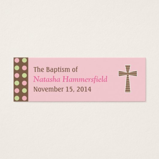 Baptême de points de mood Petite étiquette (Devant)