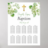 Baptême de verdure Tableau de siège baptisé (Devant)