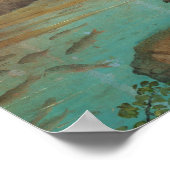 Baptême du Christ, Poster d'Art fin Juan de Flande (Coin)