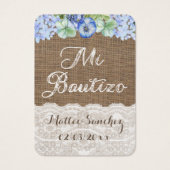 Baptême espagnol Favoriser Balise Recuerdo de Baut (Devant)