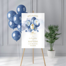Baptême et 1er anniversaire Marine & Affiche de bi