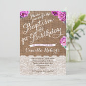 Baptême et premiers invitations d'anniversaire en  (Debout devant)