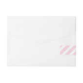 Baptême, étiquette de adresse croisé rose de la (Dos)