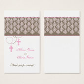 Baptême Favoriser Tag - Jumeaux (Devant & derrière)