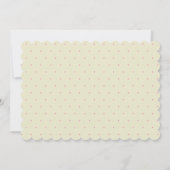 Baptême fille Fleurs roses Invitation (Dos)