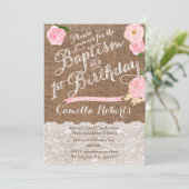 baptême fille invitations anniversaire, baptême ro (Debout devant)