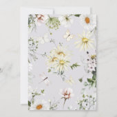 Baptême fleur sauvage et première invitation à l'a (Dos)