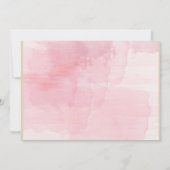 Baptême fleuri pourpre / Invitation Christening (Dos)