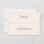 Baptême floral avec RSVP croisé plat (Dos)