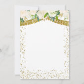 Baptême Floral Fiesta Twin Invitation (Dos)