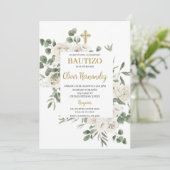 Baptême floral Invitation espagnole (Debout devant)