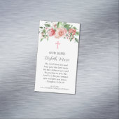 Baptême floral rose pour les filles Magnet Party F (In Situ)