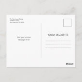 Baptême Garçon | Moderne + Simple Invitation Photo (Dos)