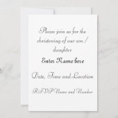 Baptême / Invitation à la crise (Dos)