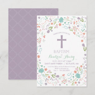Baptême, Invitation au baptême - Customisé