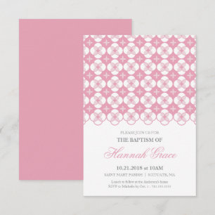 Baptême Invitation - Baby Girl Invitation personna