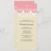 Baptême / Invitation Baptême - Personnaliser (Devant / Derrière)