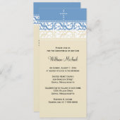 Baptême / Invitation Baptême - Personnaliser (Devant / Derrière)