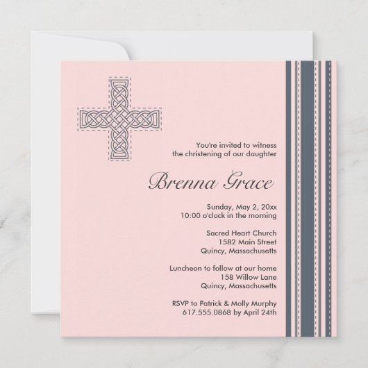 Baptême / Invitation Baptême - Personnaliser (Devant)