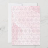 Baptême, Invitation Christening, aquarelle tendanc (Dos)