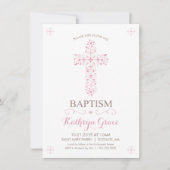 Baptême, Invitation Christening, Invitation Baby G (Devant)