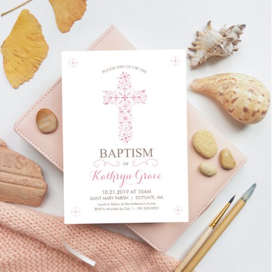 Baptême, Invitation Christening, Invitation Baby G