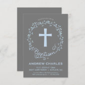 Baptême, invitation de baptême - invitation de (Devant / Derrière)