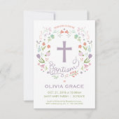 Baptême, Invitation de baptême pour fille - Person (Devant)